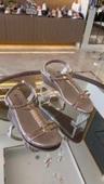 Kadın İthal Metal Aksesuarlı Sandalet - 5