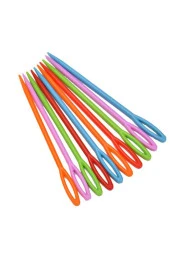Hayal Sepeti 25 Adet Renkli 9 Cm Karışık Plastik Yün Iğnesi, Çocuklar Için Eğitici Iğne - 2