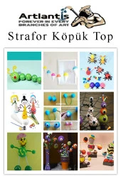 Strafor Köpük Top 2 cm 10 Adet Köpük Top Küre Toplar Yuvarlak Strafor Köpük Top Okul Deney Hobi Sanat - 3
