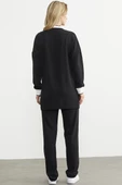 Fermuar Kapamalı Tunik Krep Takım - Siyah thumbnail 6