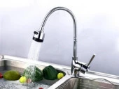 Oynar Başlıklı 2 Fonksiyonlu Spiral Musluk Başlığı Mutfak Hortumu - 1