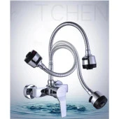 Oynar Başlıklı 2 Fonksiyonlu Spiral Musluk Başlığı Mutfak Hortumu thumbnail 9