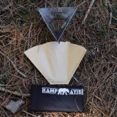 Kamp Ayısı® Barista Dripper™ Filtre Kahve Damıtıcı: Katlanır Paslanmaz Metal Kahve Demleme Aparatı - 4