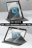 iPad Air 11 inç 2024 M2 Çipli 6.Nesil Uyumlu 360° Dönebilen Standlı Pino Tablet Kılıfı - 2