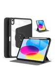 iPad Air 11 inç 2024 M2 Çipli 6.Nesil Uyumlu 360° Dönebilen Standlı Pino Tablet Kılıfı - 8