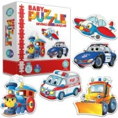 Circle Toys Baby Puzzle Araçlar 24 Parça Ct022 - 1