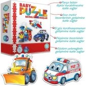 Circle Toys Baby Puzzle Araçlar 24 Parça Ct022 - 3
