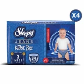 Sleepy Jeans Külot Bez 3 Beden Midi 4'lü Jumbo 136 Adet - 2