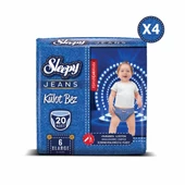 Sleepy Jeans Külot Bez 6 Beden Xlarge 4'lü Jumbo 80 Adet - 2