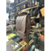 Trg Polo Kahverengi  Deri Omuz Çantası thumbnail 3