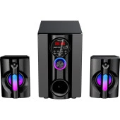 Mikado 2+1 20W Siyah Multimedya FM-BT-SD-USB Speaker Hoparlör Kumandalı - 1