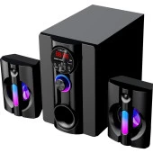 Mikado 2+1 20W Siyah Multimedya FM-BT-SD-USB Speaker Hoparlör Kumandalı - 2
