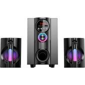 Mikado 2+1 20W Siyah Multimedya FM-BT-SD-USB Speaker Hoparlör Kumandalı - 3