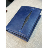 TRG POLO MAVİ GRİ DERİ ERKEK CÜZDAN thumbnail 3