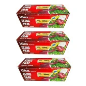 İlka Şeffaf Mutfak Rulo Streç Film Folyo - 30 Cm. x 500 Metre - Gıdaya Uygun - 3 Paket thumbnail 1