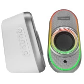 Rampage 2.0 6W Bluetooth Özellikli Beyaz Multimedia RGB Işıklı Gaming USB Speaker thumbnail 4