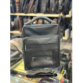 TRG POLO SİYAH DERİ SERT SAPLI EL ÇANTASI thumbnail 3