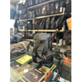 TRG POLO SUNNİ DERİ SİYAH BEL ÇANTASI thumbnail 1