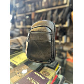 TRG POLO SUNNİ DERİ SİYAH BEL ÇANTASI thumbnail 3