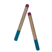 Eğitici Ahşap Ritim Çubuğu - 12 Çift (24 Adet) - 3