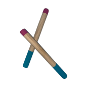 Eğitici Ahşap Ritim Çubuğu - 12 Çift (24 Adet) - 4