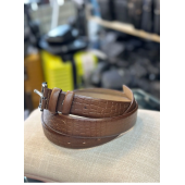 TRG POLO HAKİKİ DERİ KAHVE KLASİK ERKEK KEMERİ - 1