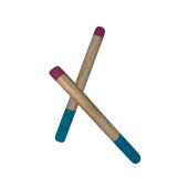 Eğitici Ahşap Ritim Çubuğu - 4 Çift (8 Adet) - 4