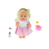 Oyuncak Konuşan Bebek Roza Altını Islatan Et bebek 5 Parça 23 cm - 1
