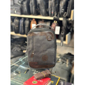 TRG POLO KAHVE KETEN KUMAŞ EL OMUZ ÇANTASI thumbnail 1