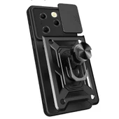 Vendas Tecno Spark 20 Pro Kılıf Magnetik Standlı Kamera Korumalı Zore Sürgülü Vega Kapak thumbnail 7