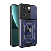 Vendas Tecno Spark 20 Pro Kılıf Magnetik Standlı Kamera Korumalı Zore Sürgülü Vega Kapak thumbnail 2