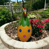 Dekoratif Su Kabağı Tavuk Biblo Turuncu - 3