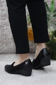 Fort Nfx 42015 Siyah Hafif Rahat Dolgu Taban Şık Kadın Günlük Ayakkabı thumbnail 4