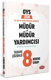 T.C. Aile ve Sosyal Hizmetler Bakanlığı GYS Müdür ve Müdür Yard Tamamı Çözümlü 8 Deneme Sınavı Data - 1