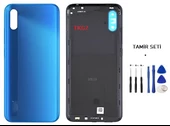 Xiaomi Redmi 9A FULL Kasa Arka Kapak Yan Tuş Takımı MAVİ - TAMİR SETİ - 1