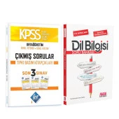 Kr Akademi KPSS Ortaöğretim Son 3 Yıl Çıkmış Sorular ve AKM Dil Bilgisi Soru Bankası Seti 2 Kitap - 1
