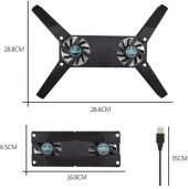 Katlanabilir Laptop Soğutucu 2 fanlı - 5