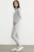 Fermuarlı Jogger Eşofman Takım - Gri thumbnail 5