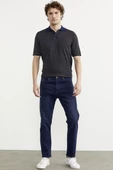 Skinny Fit Normal Bel Jean Pantolon - Koyu Mavi - 1