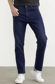Skinny Fit Normal Bel Jean Pantolon - Koyu Mavi - 3