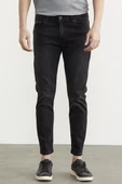 Eskitme Yıkamalı Slim Fit Jean Pantolon - Füme - 5
