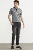 Eskitme Yıkamalı Slim Fit Jean Pantolon - Gri - 2