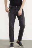 Skinny Fit Normal Bel Jean Pantolon - Koyu Gri - 2