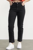 Straight Comfort Fit Jean Pantolon - Antrasit - 3