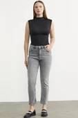 Straight Comfort Fit Jean Pantolon - Açık Gri - 2