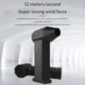 Mini Turbo Jet Fan, 130000 RPM Şarj Edilebilir Turbo Şiddetli Fan, Fırçasız Motor Jet Fan thumbnail 3