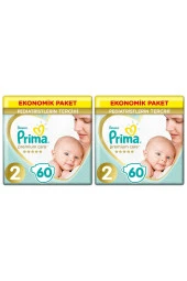 PrimaBebek Bezi Premium Care 2 Beden 120 Adet 4-8 KG - 1