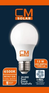 CMSOLAR 13w Led Ampul E27 Duy 6500K Beyaz Işık - 1
