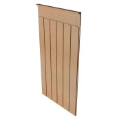 Dekoratif Duvar Paneli ( 54 X 105 Cm ) Boyanabilir Ahşap  Ham Mdf Duvar Paneli - 1