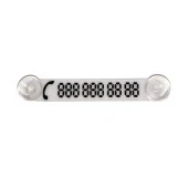 Araç Park Telefon Numaratörü Tel No Gösterici Numaratik Beyaz-Siyah YDNMR014 - 1